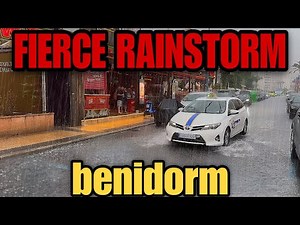 Benidorm - EXPLOSIVE Rain & Flooded streets in minutes! 😯⛈️