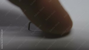 Pressing of the button return in the printer