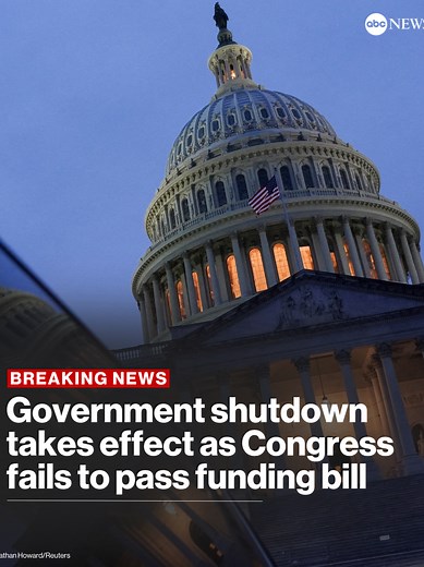 The federal government is officially shut down. ABC News' Jay O'Brien explains how we got here.