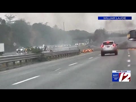 Plane crashes on I-195 in Dartmouth