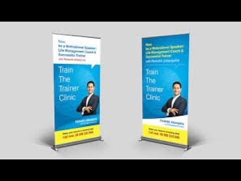 Standee installation , How to install Rollup Banner Standees , All type of standees available