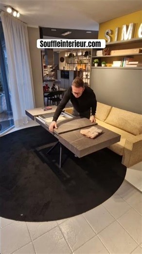 Table basse Relevable extensible à découvrir sur notre site souffleinterieur.com