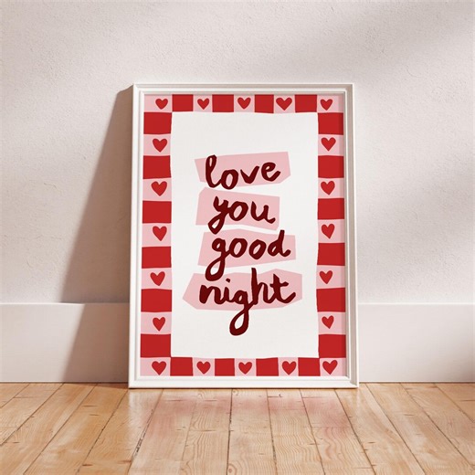 Love You Goodnight Printable: Sleep Tight Poster (digital Download) - Etsy UK