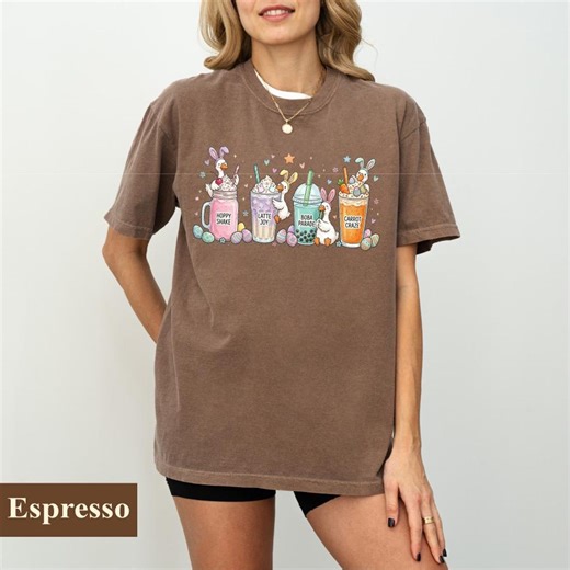 Easter Coffee Cups Bunny Quote Tee, Spring Morning Caffeine Shirt, Cute Holiday Gift, Some Rabbit Needs Java T-shirt - Etsy