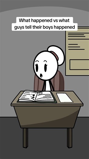 5.2K views · 95 reactions | What happened vs what guys tell their boys - - #school #schoollife #guys #boys #pretty #girls #reletable #animation | Tony Animations | Facebook