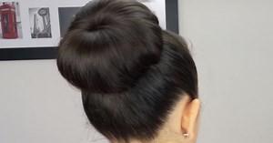 How To Make This Pretty Classic Donut Bun Hairstyle