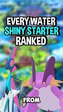 Ranking Every Shiny Water Starter Pokemon WORST to BEST