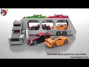 Wood Toy Plans - Toy Truck Car Carrier