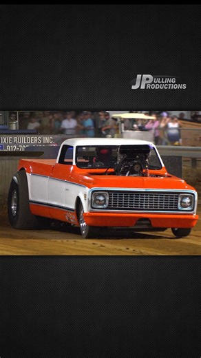 "Double Crop" Super Modified 2wd Truck pulling in Tifton, GA during the 2025 Fall ABAC AET Truck and Tractor Pull! Their 2026 dates for ABAC: March 12-13-14 & October 1-2-3. #Georgia #Trucks #Truck #Supercharged - Southern Pullers Association | JP Pulling Productions