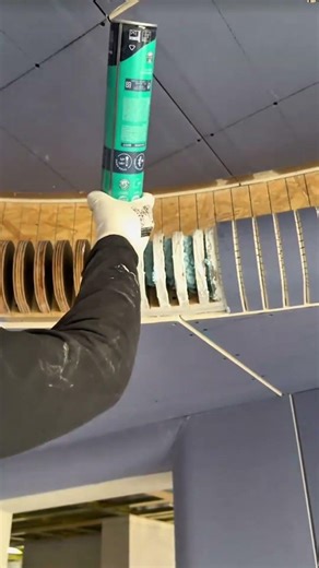 Preparation for ceiling renovation by applying cement mortar to the ventilation ceiling #celling