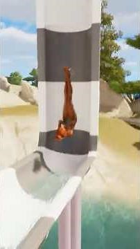 0% Survival Rate Water Slide – Planet Coaster 2 #waterslide #waterpark #shorts