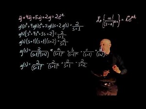L3E14 - Control Systems, Lecture 3, exercise 14. Differential equation with Laplace transform