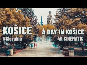 A day in Košice Slovakia 🇸🇰 - a walk through the city in the historic center in 4K