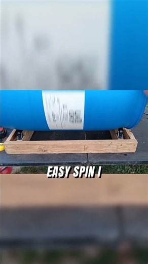 The easiest DIY compost tumbler you'll ever build 🛠️ #gardening #hacks