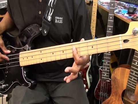 How To Play SLIDE Slave On Bass Guitar Funky Friday Mark Adams Style Lesson ‪@EricBlackmonGuitar‬
