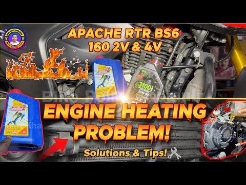 Apache RTR 160 2V & 4V Engine Heating Problem | engine heating problem Apache RTR bs6