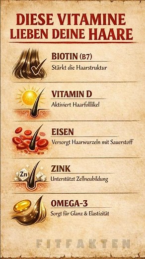 Die besten Vitamine für gesundes Haarwachstum“ 💇‍♀️✨