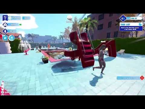 People Go Swimming in a pool with poo & trash