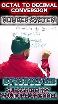 Octal to decimal conversion||By Ahmad Sir #digitalelectronics