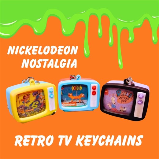 Nickelodeon Retro TV Keychain – 90s Nostalgia Bag Charm - Etsy