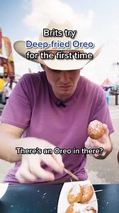 368K views · 9.4K reactions | Brits try Deep Fried Oreos! | JOLLY | Facebook