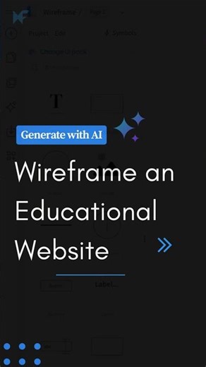 Wireframe an Educational Website with AI | MockFlow AI