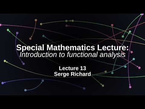 Introduction to functional analysis 13