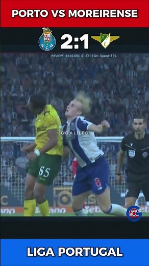 Brutal Foul Shocks the Match! | Porto vs Moreirense #football #ligaportugal