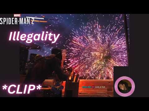 Spiderman Checks Out The Fireworks *CLIP* | Marvel's Spider-Man 2 PS5