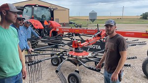 17K views · 1.1K reactions | Testing out a new Kubota rake and baling up our alfalfa! | Peterson Farm Bros | Facebook