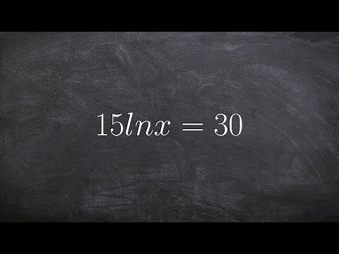 Learn how to solve a natural logarithmic equation by converting to exponential form