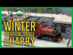 NARROW GAUGE Winter Slate Quarry in Action - Penrhyn Quarry Layout (016.5 Narrow Gauge)