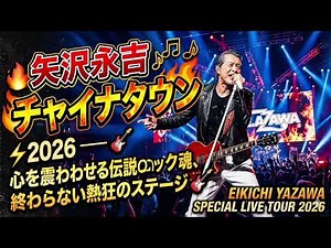 🔥 矢沢永吉「チャイナタウン」2026 — 心を震わせる伝説のロック魂、終わらない熱狂のステージ｜EIKICHI YAZAWA SPECIAL LIVE TOUR 2026 ⚡🎸
