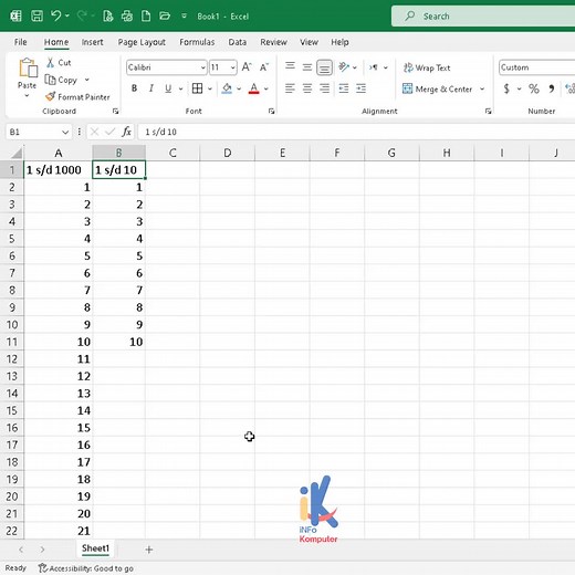 Membuat nomor cepat dan praktis #exceltips #microsoftexcel