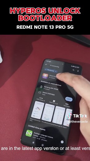 Unlock HyperOS Bootloader on Redmi Note 13 Pro 5G