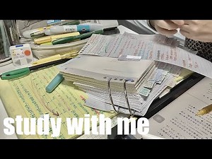 STUDY WITH ME 2hrs | Background noise,no music,no break | ASMR | real time｜motivation