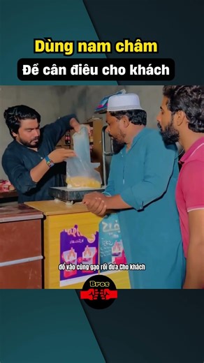 Dùng nam châm để cân điêu cho khách