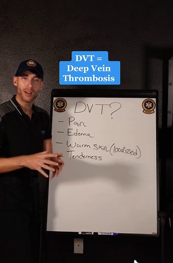 How to check for signs of a “DVT” 📝 #ems #nremt #emtstudent #paramedicstudent
