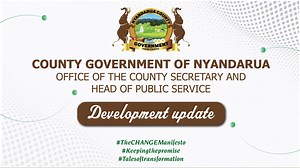 Remarks by County Secretary and Head of Public Service Hon. Frank K. Muchina at the Sub-County offices in Engineer, Kinangop, when he represented His Excellency Governor (Dr.) Moses N. Badilisha Kiarie in commissioning the National Agricultural Value Chain Development Project (NAVCDP), jointly undertaken by the County Government, World Bank Group, and National Government. #TheCHANGEManifesto #Keepingthepromise #Talesoftransformation | Nyandarua County Government