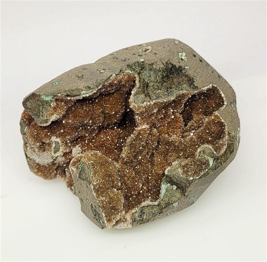 990 Ct Rare Heulandite Brown Geode Minerals Specimen Glittery Crystal ,india - Etsy