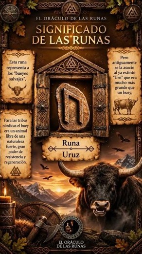 Runa Uruz Significado #runas #uruz #runadesalud #sanacion #espiritualidad