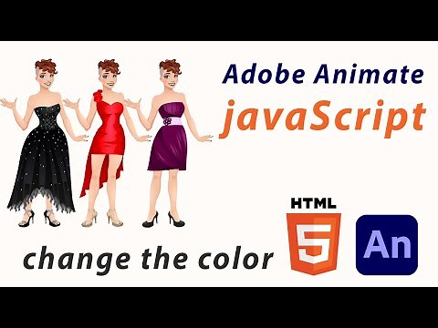 Adobe Animate CC 2022 TUTORIAL - interactive banner - Dress Up Game - JavaScript in HTML5 canvas.