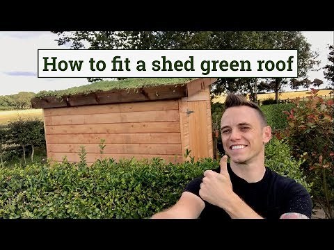 How to fit a green roof to a garden shed