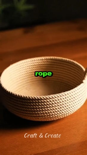 From Rope to Basket | Handmade Storage#CraftAndCreate #RopeBasket