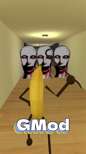 Banana vs Omunga Nextbot in the Gmod Hotel! #shorts