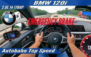 [4K60FPS] BMW 120i 178HP (2021) 最高速度紧急制动+高速公路最高速度第一人称POV驾驶/品控