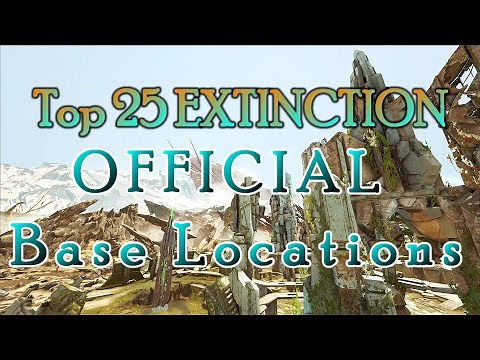 Top 25 Extinction Solo PvP Base Locations! (ARK Survival Evolved)