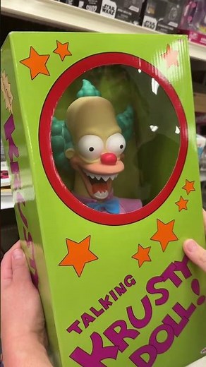 Playing with a talking Krusty the Clown Doll at Target! #thesimpsons #simpsons #krustytheclown 🤡
