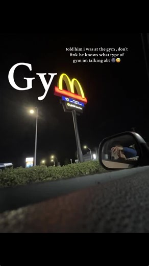 Nighttime Reflections at McDonald's Drive-Thru
