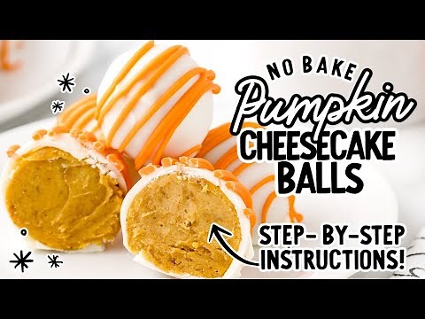 No Bake Pumpkin Cheesecake Balls